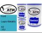 Preview: Ford, Lapis Metallic, X2 / KV: 500ml Lackdose + 500ml Klarlack + 250ml Härter - Set, von ATW Autoteile West.